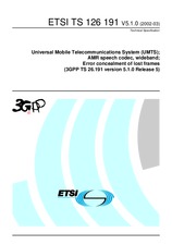 Norma ETSI TS 126191-V5.1.0 31.3.2002 náhled