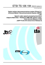 ETSI TS 126194-V8.0.0 30.1.2009