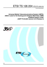 Norma ETSI TS 126204-V5.0.0 31.3.2002 náhled