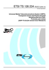 Norma ETSI TS 126234-V6.6.0 31.12.2005 náhled