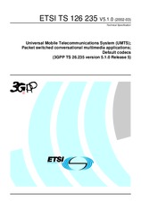 Norma ETSI TS 126235-V5.1.0 31.3.2002 náhled