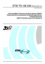 ETSI TS 126236-V6.5.0 26.10.2007