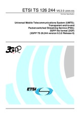 ETSI TS 126244-V6.3.0 31.3.2005