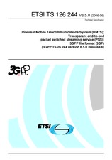 Norma ETSI TS 126244-V6.5.0 30.6.2006 náhled