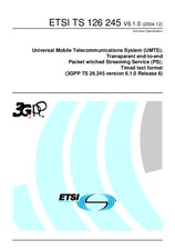 ETSI TS 126245-V6.1.0 31.12.2004