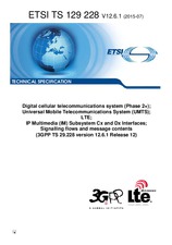Norma ETSI TS 129228-V12.6.1 30.7.2015 náhled