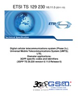 Norma ETSI TS 129230-V6.11.0 12.10.2011 náhled