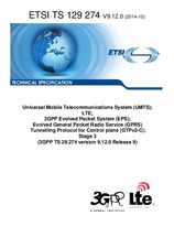 Norma ETSI TS 129274-V9.12.0 13.10.2014 náhled