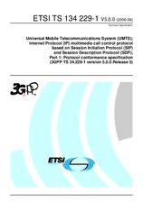 Norma ETSI TS 134229-1-V5.0.0 30.6.2006 náhled