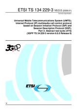 ETSI TS 134229-3-V6.0.0 29.1.2008