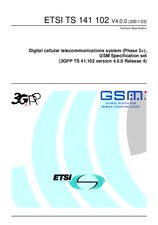 Norma ETSI TS 141102-V4.0.0 31.3.2001 náhled