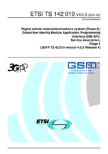 Norma ETSI TS 142019-V4.0.0 31.7.2001 náhled