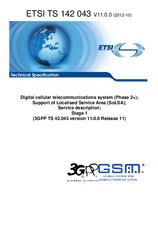 Norma ETSI TS 142043-V11.0.0 18.10.2012 náhled