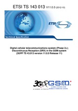 Norma ETSI TS 143013-V11.0.0 18.10.2012 náhled
