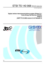 ETSI TS 143068-V5.4.0 30.9.2004