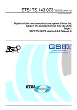 ETSI TS 143073-V6.0.0 31.12.2004