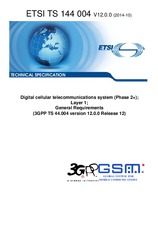 Norma ETSI TS 144004-V12.0.0 22.10.2014 náhled