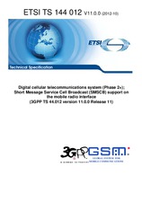 Norma ETSI TS 144012-V11.0.0 18.10.2012 náhled