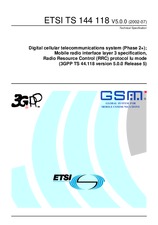 Norma ETSI TS 144118-V5.0.0 31.7.2002 náhled