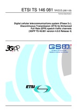 ETSI TS 146081-V4.0.0 31.3.2001