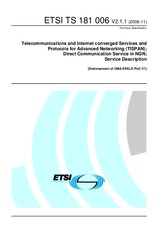Náhled ETSI TS 181006-V1.1.1 30.9.2006
