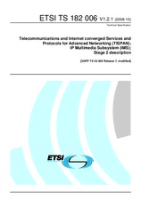 ETSI TS 182006-V1.2.1 6.10.2008