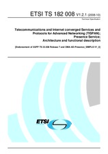 ETSI TS 182008-V1.2.1 6.10.2008