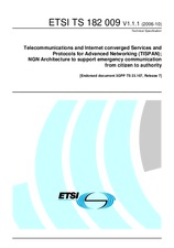 ETSI TS 182009-V1.1.1 5.10.2006