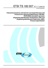 Náhled ETSI TS 183007-V1.1.1 27.3.2006