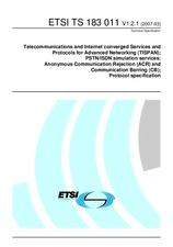 ETSI TS 183011-V1.2.1 27.3.2007