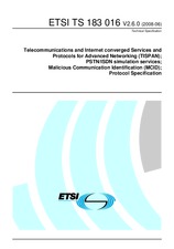Norma ETSI TS 183016-V2.6.0 6.6.2008 náhled