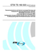 Norma ETSI TS 183023-V2.0.0 25.6.2008 náhled