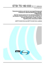 Norma ETSI TS 183033-V1.1.1 18.4.2006 náhled