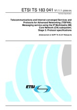ETSI TS 183041-V1.1.1 4.4.2006