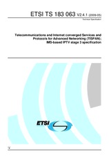 ETSI TS 183063-V2.4.1 15.5.2009