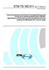 ETSI TS 185011-V2.1.1 3.7.2009