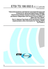Náhled ETSI TS 186002-5-V1.1.1 17.6.2010