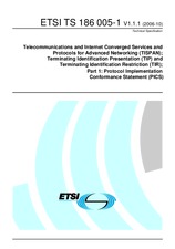Náhled ETSI TS 186005-1-V1.1.1 20.10.2006