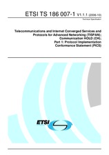 ETSI TS 186007-1-V1.1.1 23.10.2006