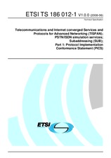 ETSI TS 186012-1-V1.0.0 19.6.2008