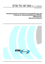 Norma ETSI TS 187003-V1.1.1 27.3.2006 náhled