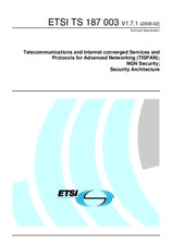 Norma ETSI TS 187003-V1.7.1 5.2.2008 náhled