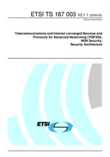 Náhled ETSI TS 187003-V2.1.1 17.2.2009