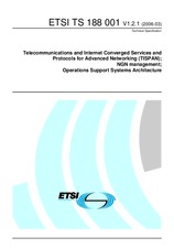Norma ETSI TS 188001-V1.2.1 7.3.2006 náhled
