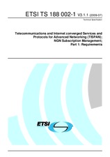 ETSI TS 188002-1-V3.1.1 29.7.2009