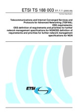 Norma ETSI TS 188003-V1.1.1 20.9.2005 náhled