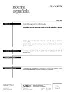 NEPLATNÁ UNE-EN 13254:2001 18.6.2001 náhled