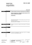 Norma UNE-EN 13499:2004 20.2.2004 náhled
