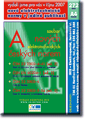 Publikace  A - Soubor nových elektrotechnických norem. 10.10.2007 náhled
