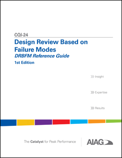 Publikace AIAG Design Review Based on Failure Modes (DRBFM Reference Guide) 1.8.2014 náhled